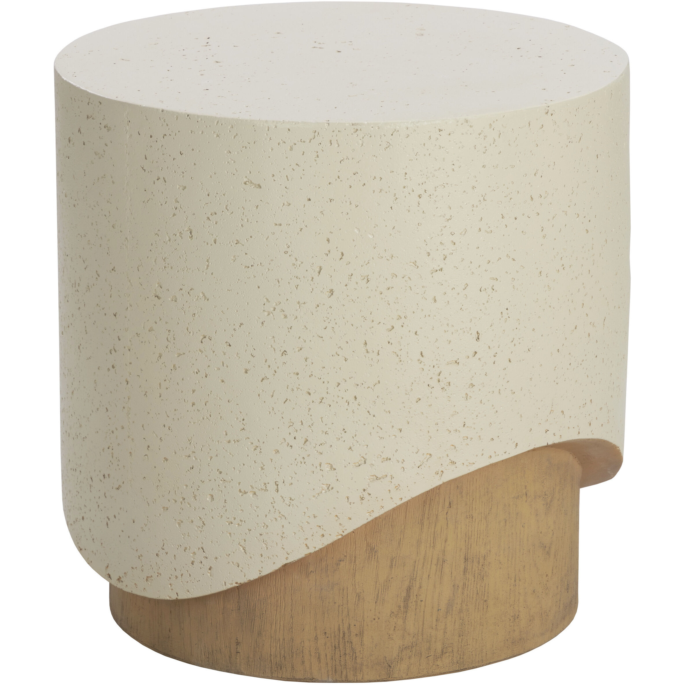 Patras 20 X 19.75 inch Cream / Light Brown Outdoor End Table